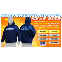 XRAY SWEATER HOODED - BLUE (M)